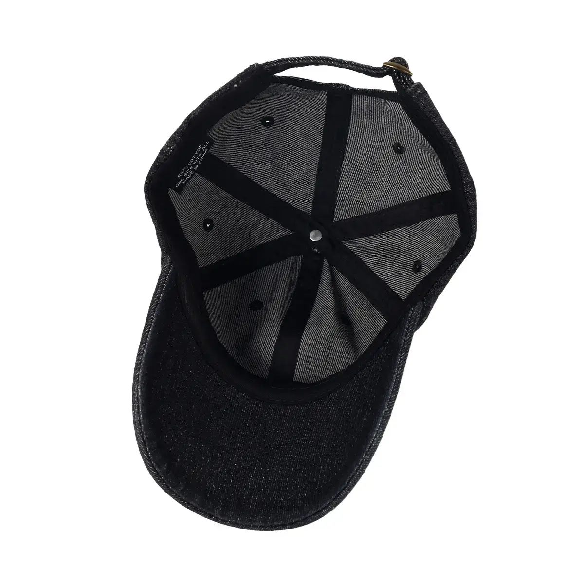 Denim Peaked Cap Women Men Sun Protection 54.5cm — feature 9