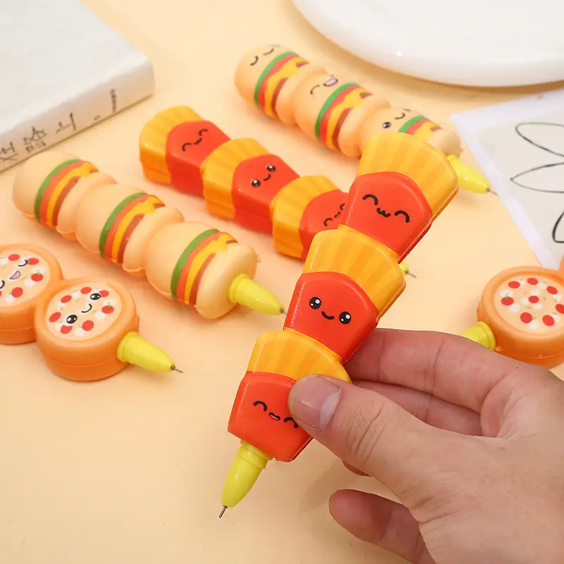 Stationery environmental protection material decompression pen pinch music gel pen students with cartoon creative stationery soft decompression pen