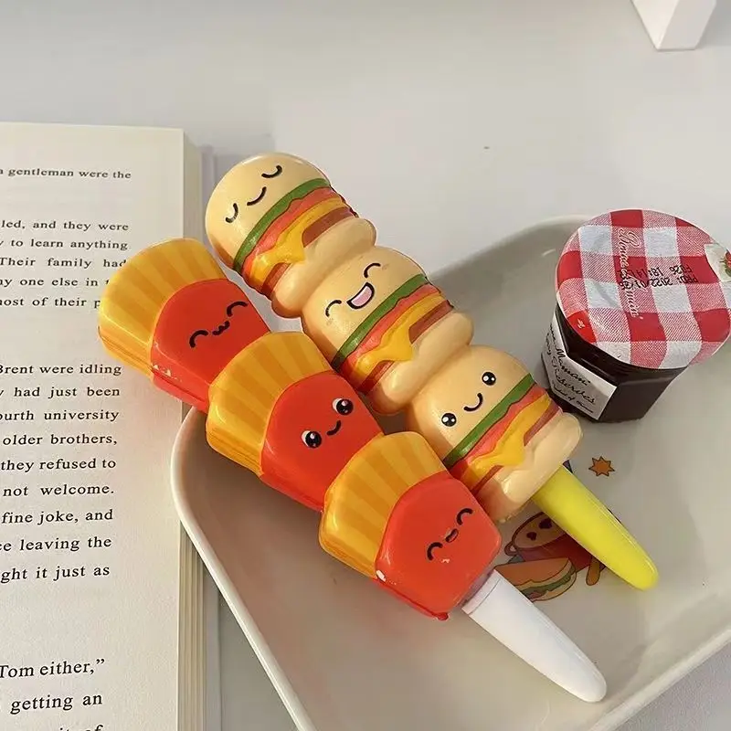 Stationery environmental protection material decompression pen pinch music gel pen students with cartoon creative stationery soft decompression pen