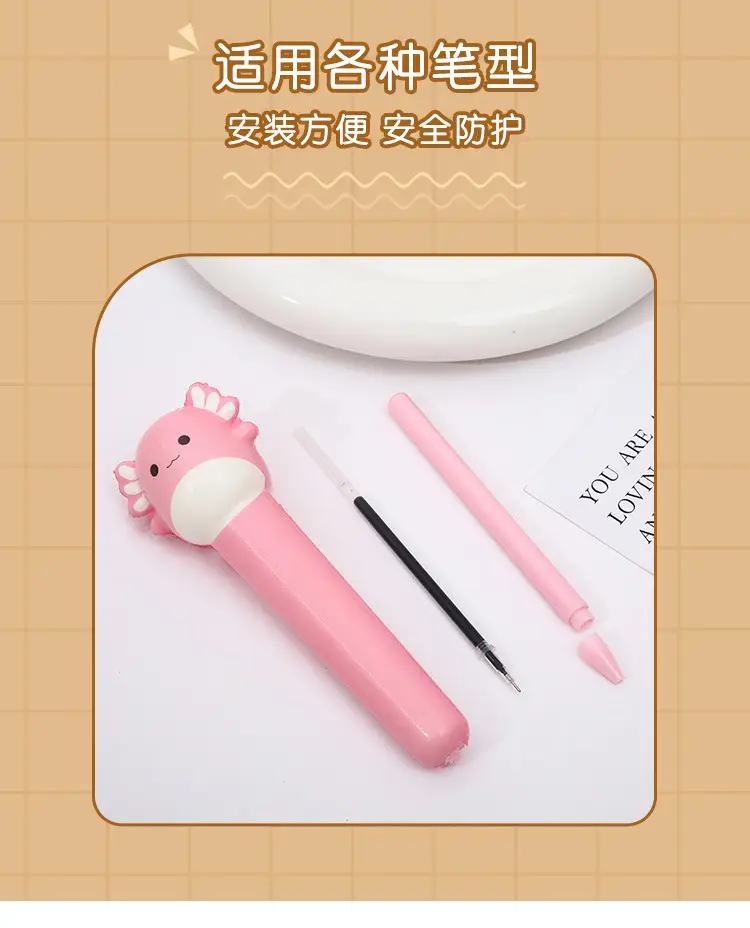 Stationery environmental protection material decompression pen pinch music gel pen students with cartoon creative stationery soft decompression pen — feature 9