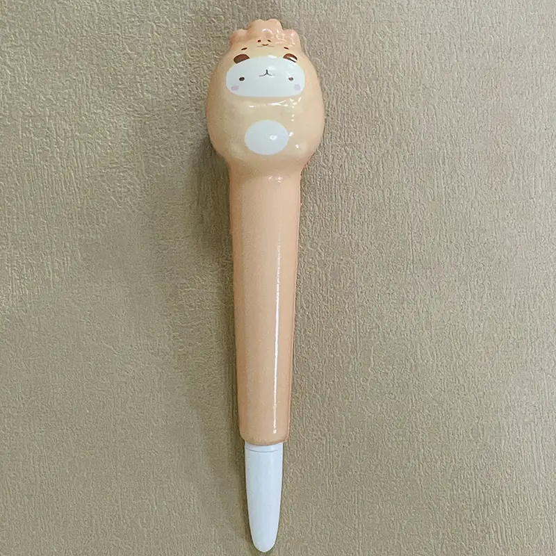 Stationery environmental protection material decompression pen pinch music gel pen students with cartoon creative stationery soft decompression pen