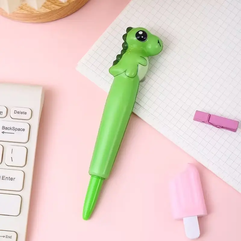 Stationery environmental protection material decompression pen pinch music gel pen students with cartoon creative stationery soft decompression pen