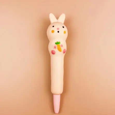 Stationery environmental protection material decompression pen pinch music gel pen students with cartoon creative stationery soft decompression pen