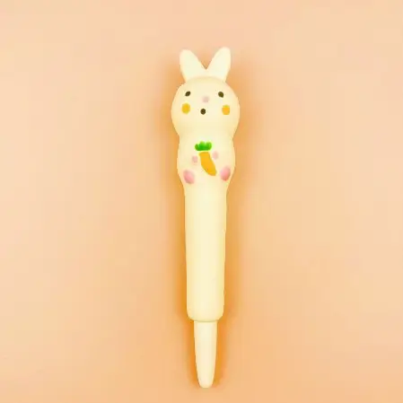 Stationery environmental protection material decompression pen pinch music gel pen students with cartoon creative stationery soft decompression pen