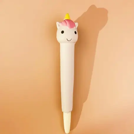 Stationery environmental protection material decompression pen pinch music gel pen students with cartoon creative stationery soft decompression pen