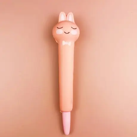 Stationery environmental protection material decompression pen pinch music gel pen students with cartoon creative stationery soft decompression pen