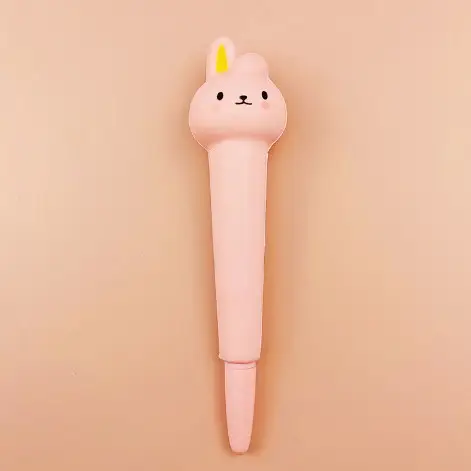 Stationery environmental protection material decompression pen pinch music gel pen students with cartoon creative stationery soft decompression pen