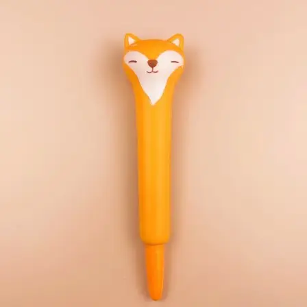 Stationery environmental protection material decompression pen pinch music gel pen students with cartoon creative stationery soft decompression pen
