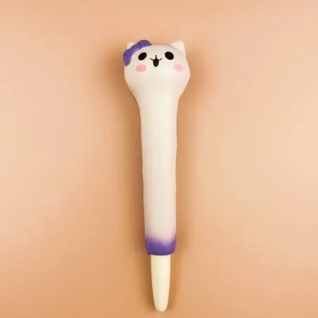 Stationery environmental protection material decompression pen pinch music gel pen students with cartoon creative stationery soft decompression pen