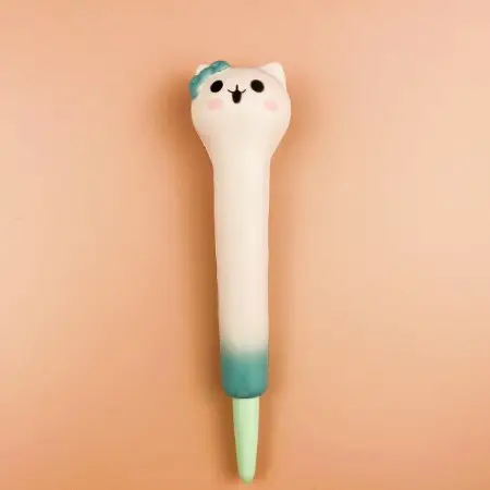 Stationery environmental protection material decompression pen pinch music gel pen students with cartoon creative stationery soft decompression pen