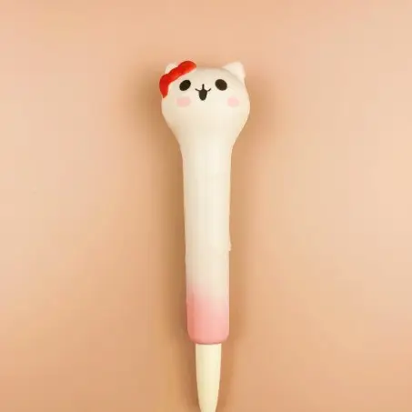 Stationery environmental protection material decompression pen pinch music gel pen students with cartoon creative stationery soft decompression pen