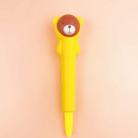 Stationery environmental protection material decompression pen pinch music gel pen students with cartoon creative stationery soft decompression pen