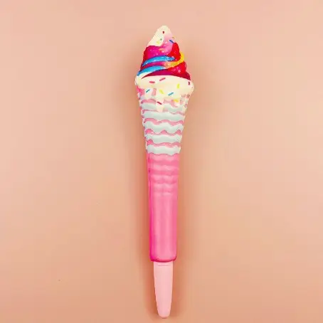 Stationery environmental protection material decompression pen pinch music gel pen students with cartoon creative stationery soft decompression pen