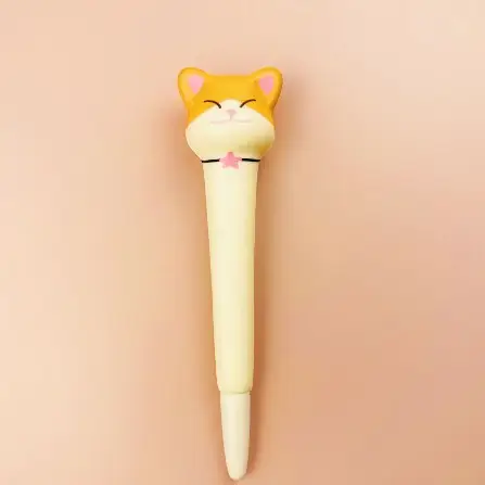 Stationery environmental protection material decompression pen pinch music gel pen students with cartoon creative stationery soft decompression pen