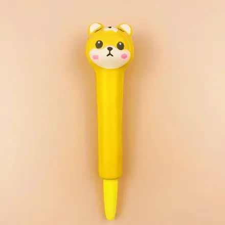 Stationery environmental protection material decompression pen pinch music gel pen students with cartoon creative stationery soft decompression pen