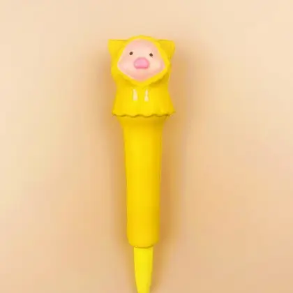 Stationery environmental protection material decompression pen pinch music gel pen students with cartoon creative stationery soft decompression pen