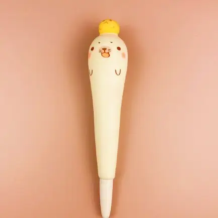 Stationery environmental protection material decompression pen pinch music gel pen students with cartoon creative stationery soft decompression pen