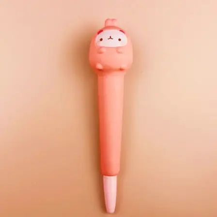 Stationery environmental protection material decompression pen pinch music gel pen students with cartoon creative stationery soft decompression pen
