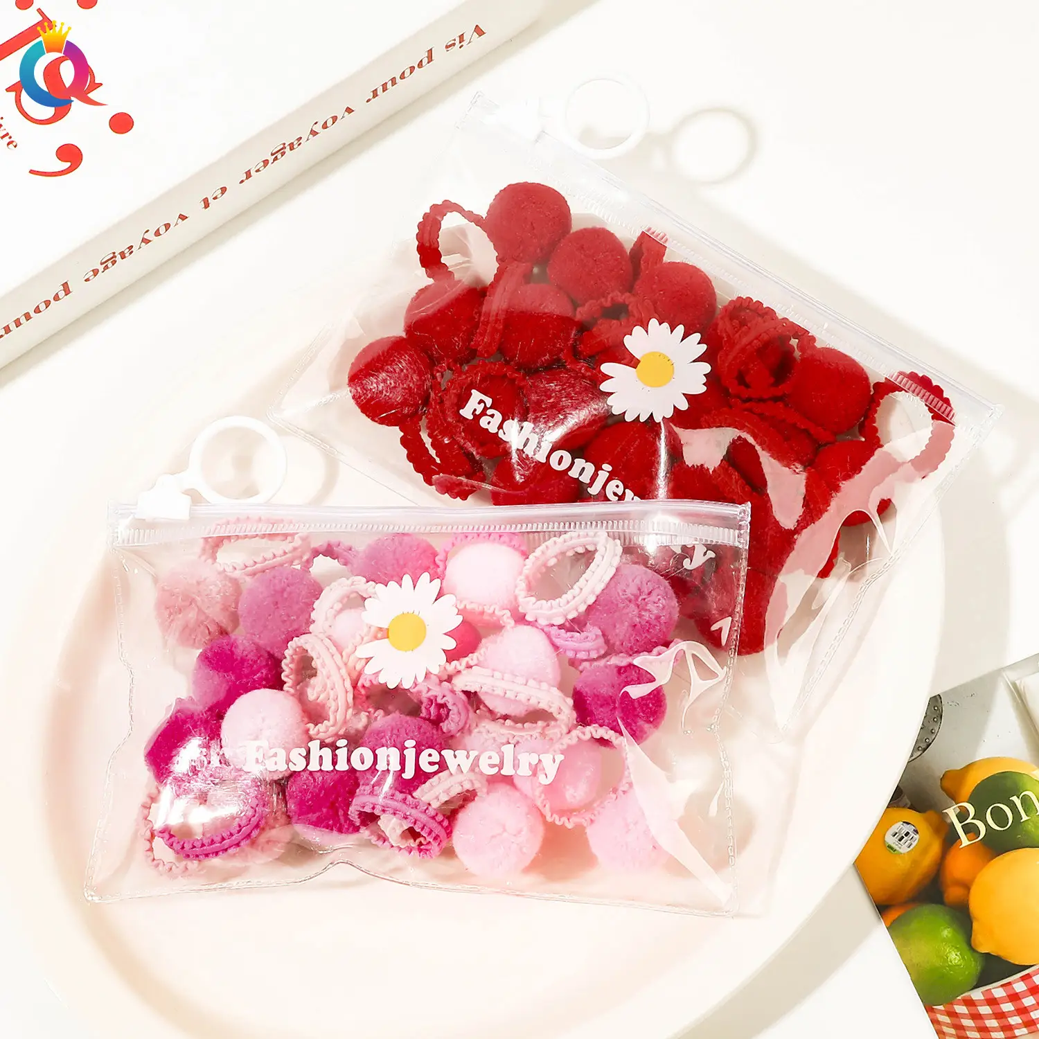 Qiyue Cross-Border Hair Balls for Girls 20pcs Small Rubber Bands — feature 19