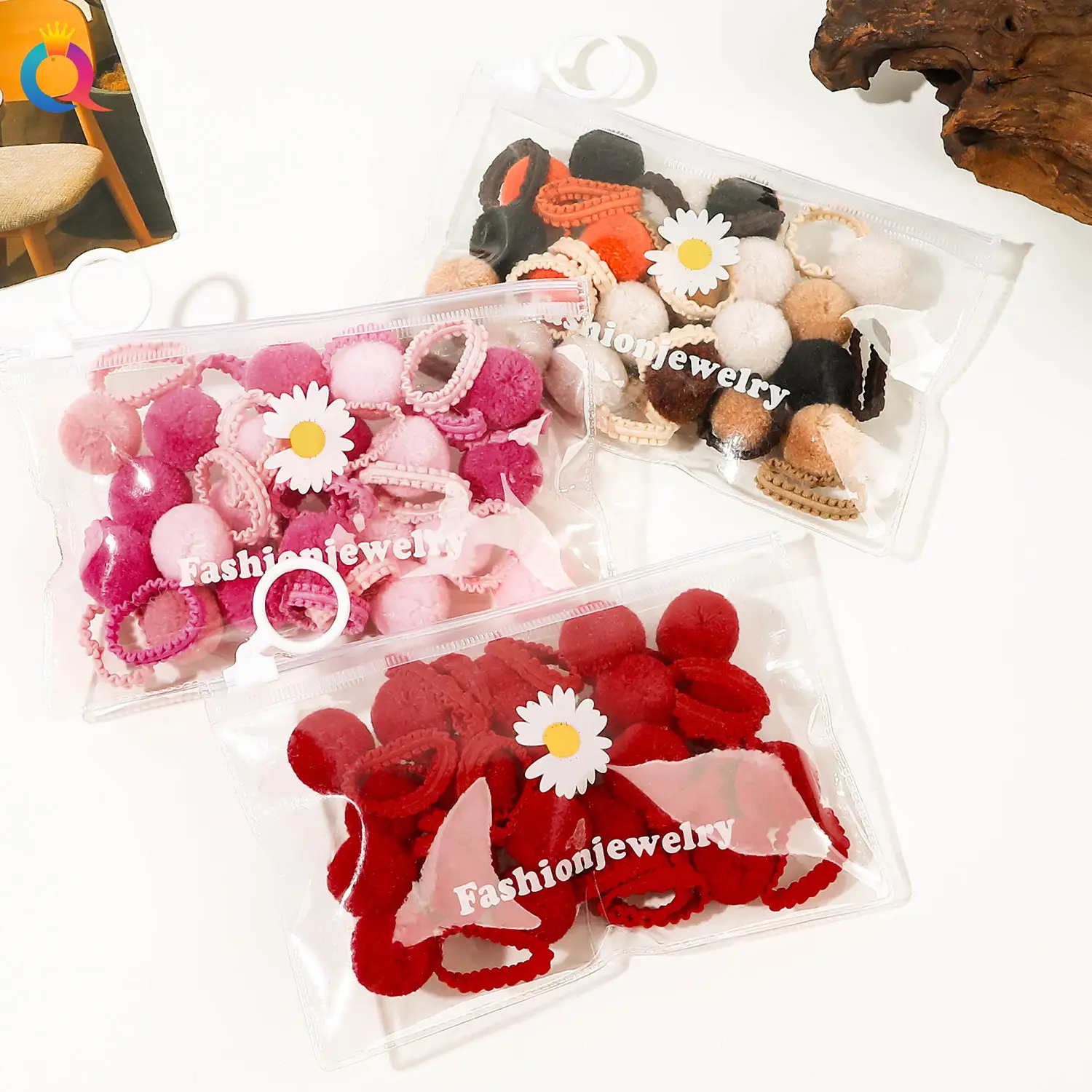 Qiyue Cross-Border Hair Balls for Girls 20pcs Small Rubber Bands — feature 21