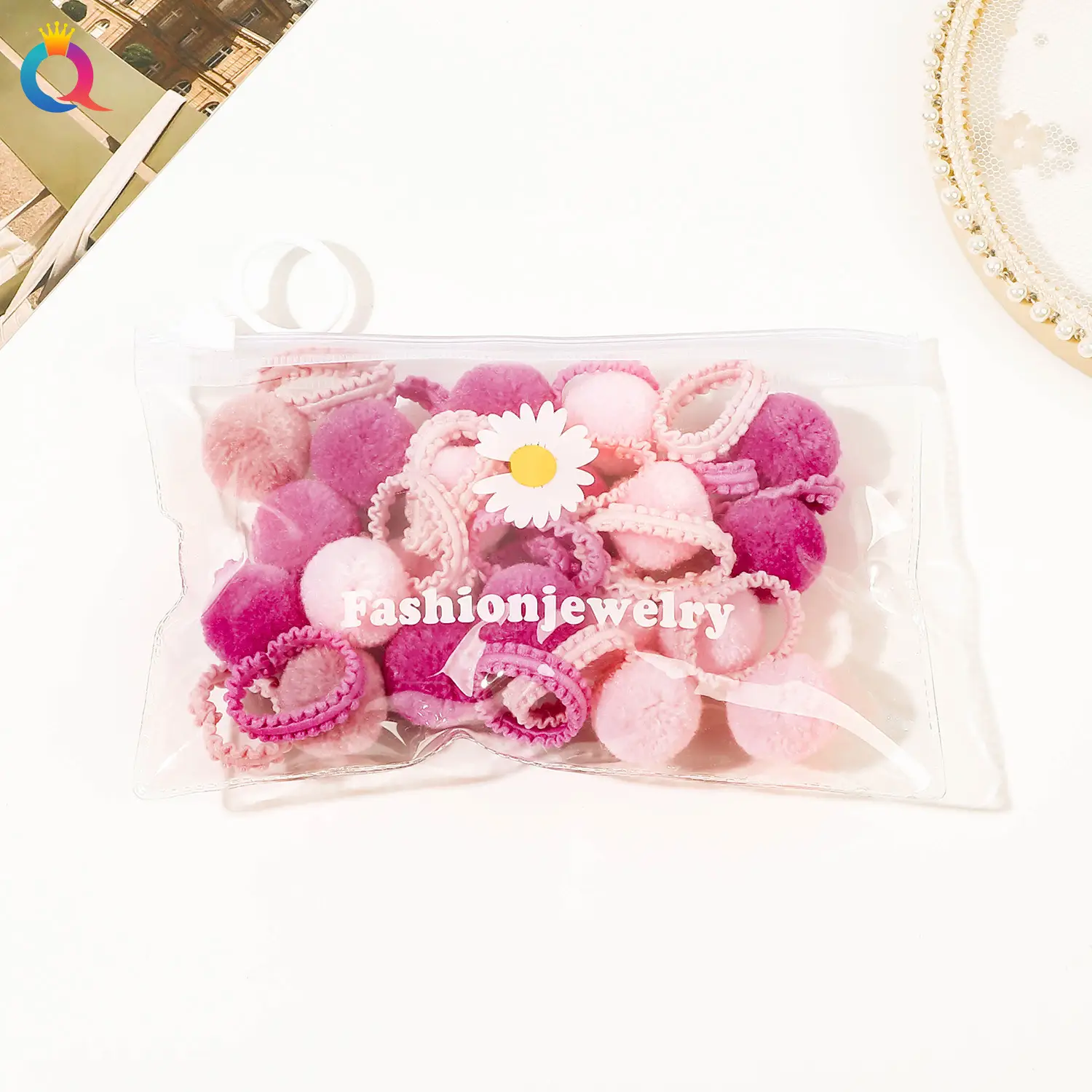 Qiyue Cross-Border Hair Balls for Girls 20pcs Small Rubber Bands — feature 24