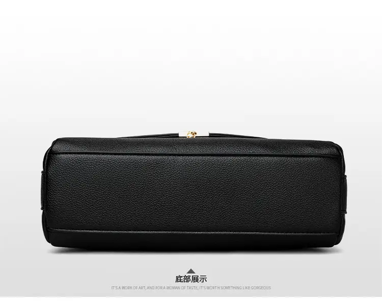 Black Embossed Leather Crossbody Bag for Women — feature 20