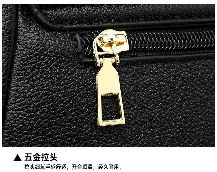 Black Embossed Leather Crossbody Bag for Women — feature 27