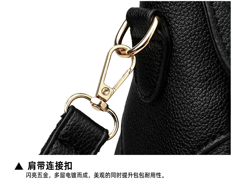 Black Embossed Leather Crossbody Bag for Women — feature 28