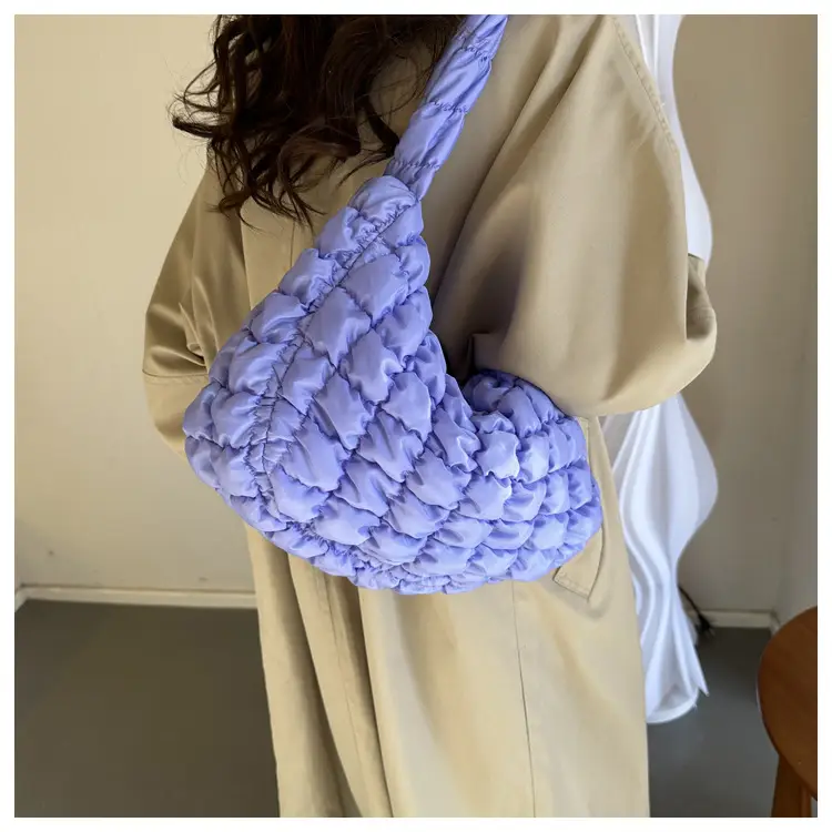 Blue Quilted Shoulder Bag for Women 2023 — feature 12