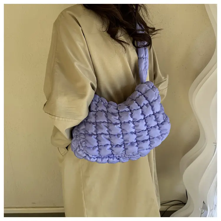 Blue Quilted Shoulder Bag for Women 2023 — feature 13