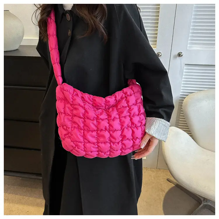 Blue Quilted Shoulder Bag for Women 2023 — feature 14