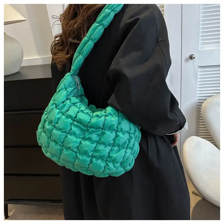 Blue Quilted Shoulder Bag for Women 2023 — feature 17