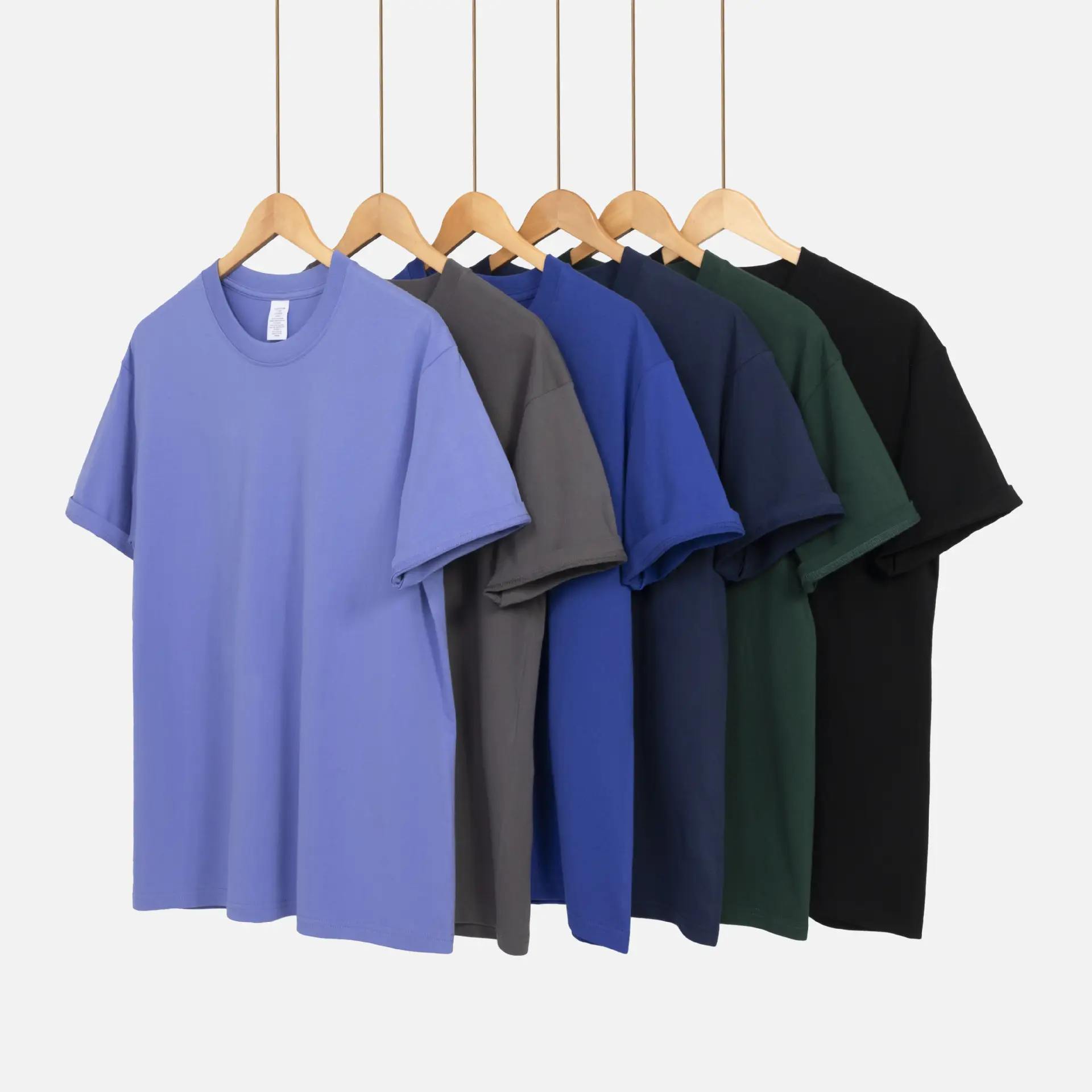 Women Cotton Grey T-Shirt Loose Fit Short Sleeve - Image 43