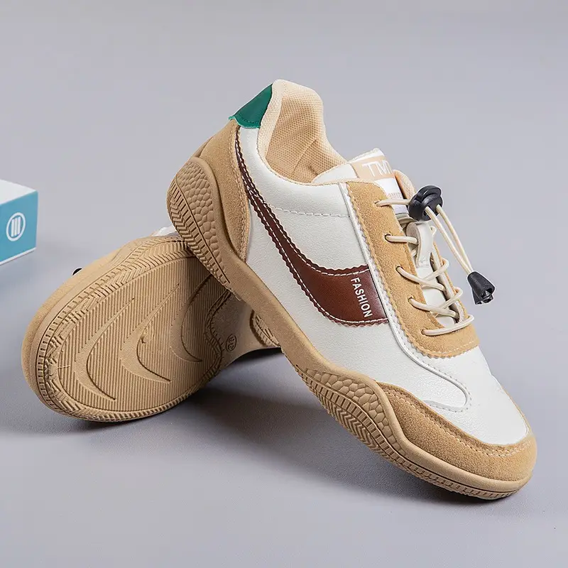 Women's 2025 Spring Sneakers White Grey Comfortable Casual - Image 4