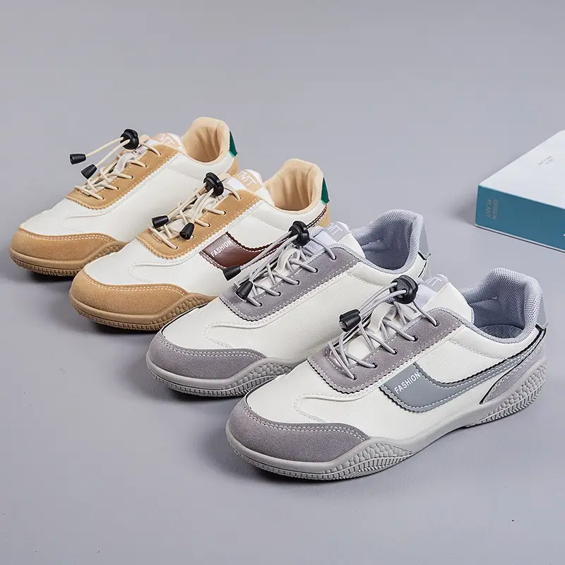 Women's 2025 Spring Sneakers White Grey Comfortable Casual - Image 5