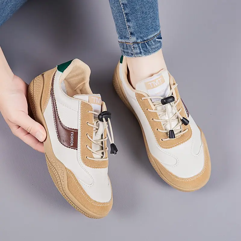 Women's 2025 Spring Sneakers White Grey Comfortable Casual - Image 6