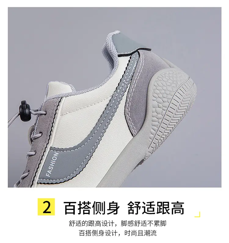 Women's 2025 Spring Sneakers White Grey Comfortable Casual — feature 10