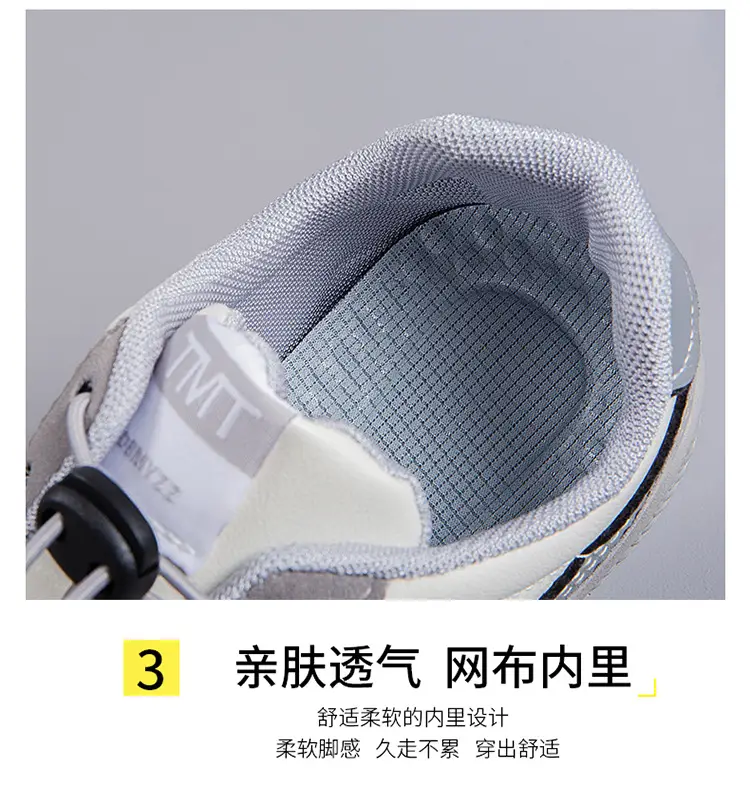 Women's 2025 Spring Sneakers White Grey Comfortable Casual — feature 11