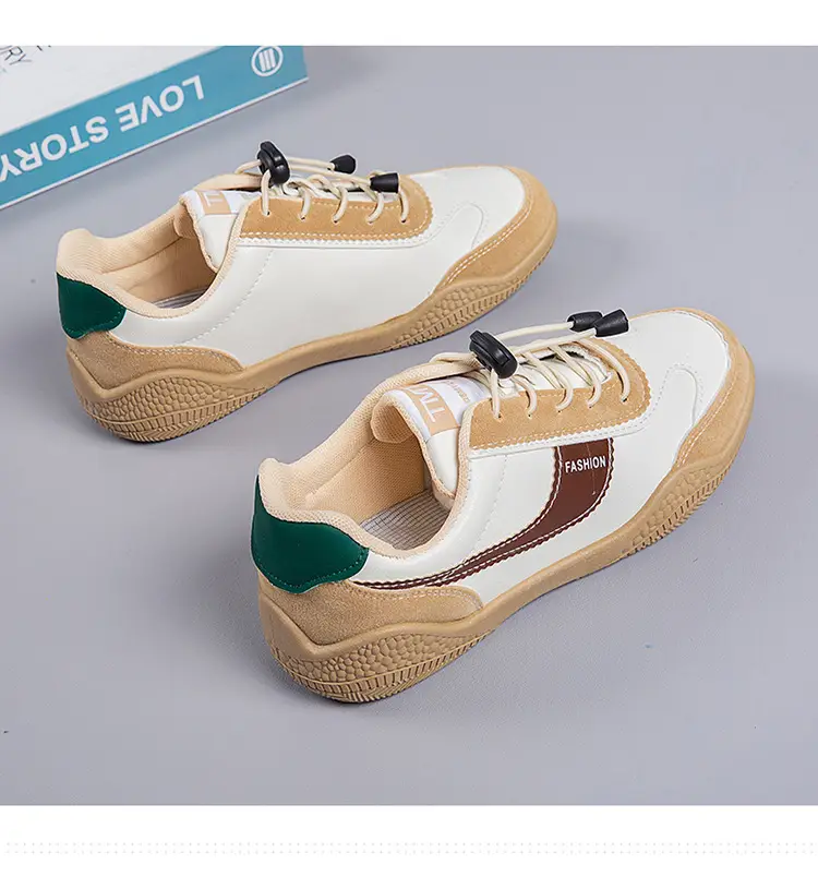 Women's 2025 Spring Sneakers White Grey Comfortable Casual — feature 5