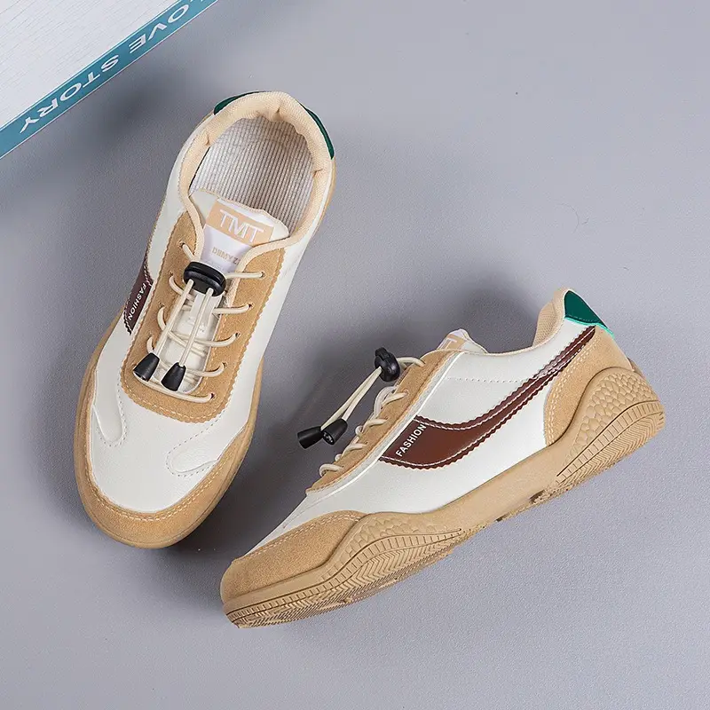 Women's 2025 Spring Sneakers White Grey Comfortable Casual - Image 2