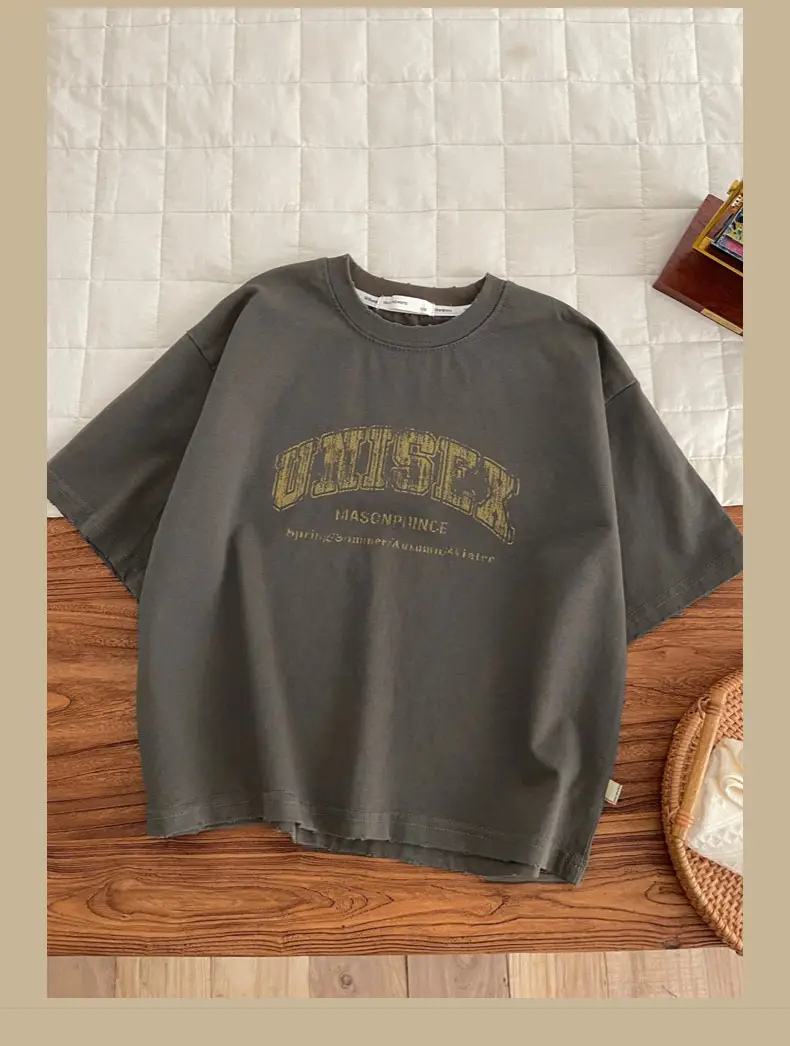 Spr. Kids Boys Letter T-Shirt Grey 2026 — feature 10