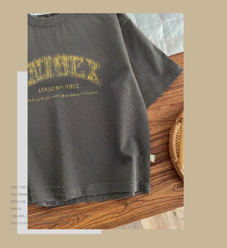Spr. Kids Boys Letter T-Shirt Grey 2026 — feature 11