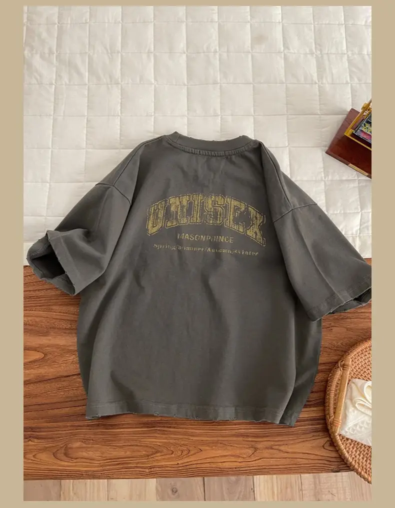 Spr. Kids Boys Letter T-Shirt Grey 2026 — feature 13