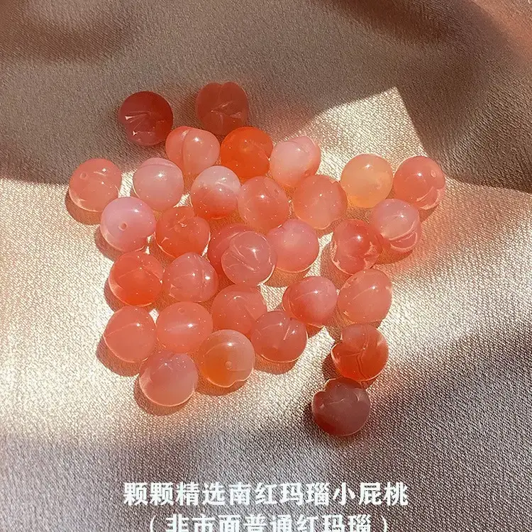Peach Pearl Bracelet for Women Vintage Style - Image 4