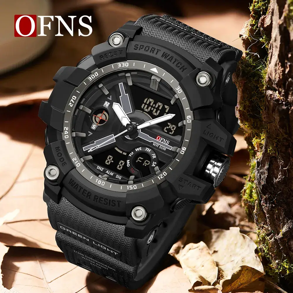 Ofns Military Style Digital Watch Green Sport Watch