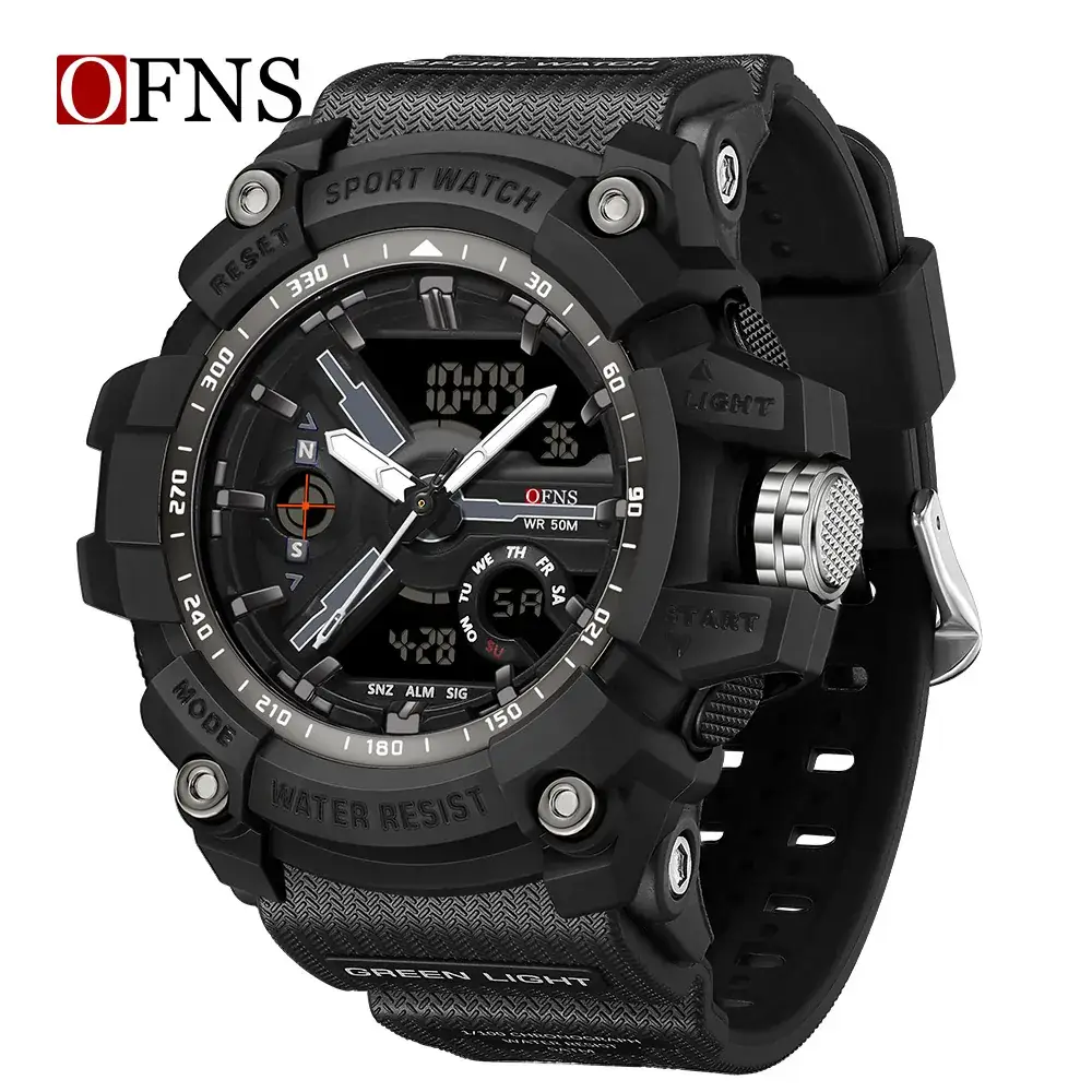 Ofns Military Style Digital Watch Green Sport Watch