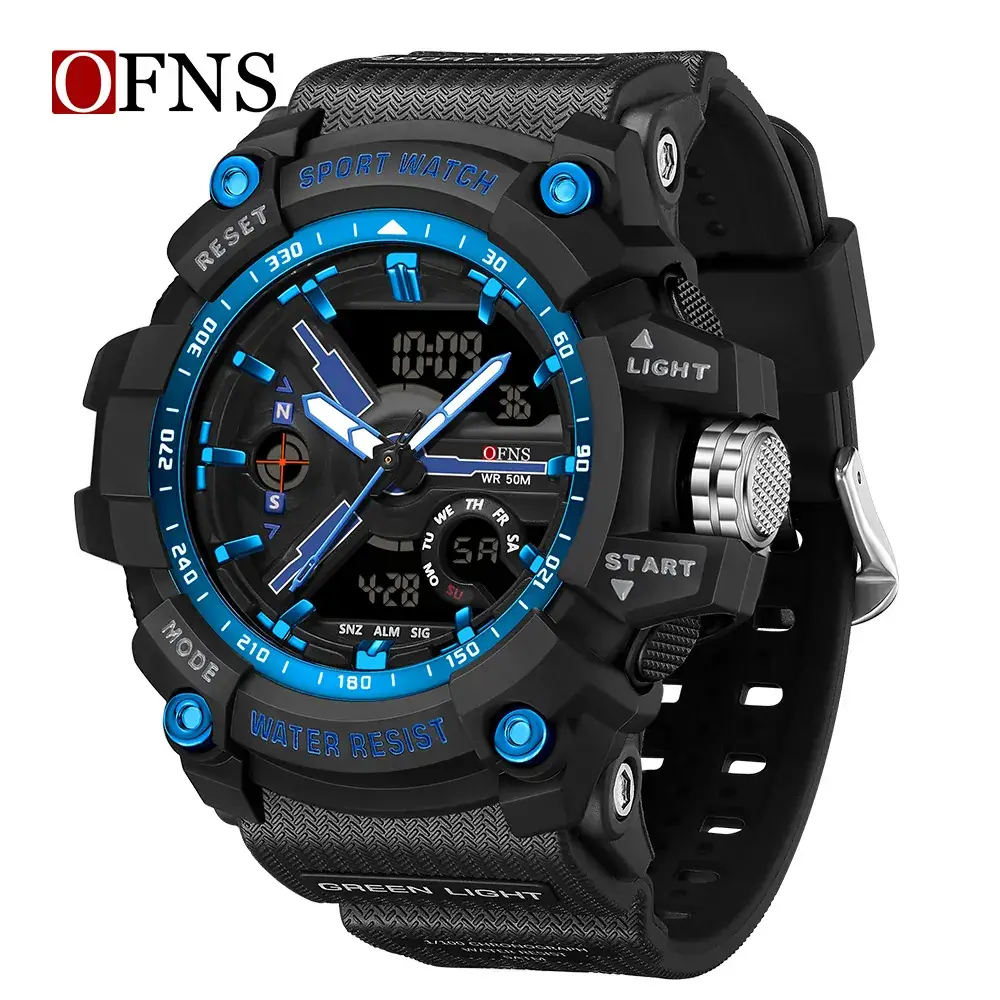 Ofns Military Style Digital Watch Green Sport Watch