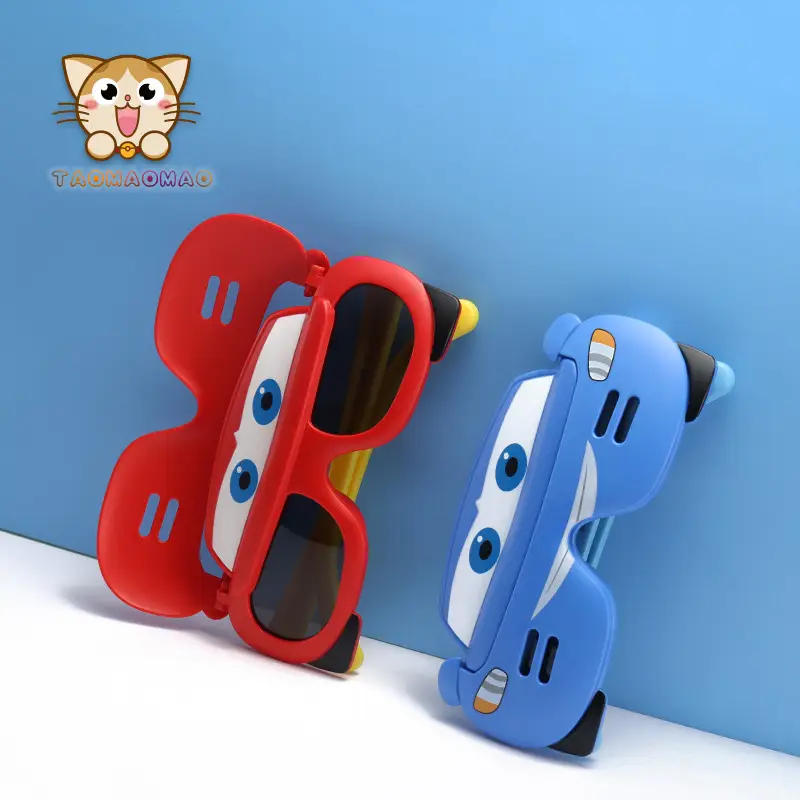 Kids Cartoon Sun Glasses Pink Bow Silicone UV Protection — feature 1