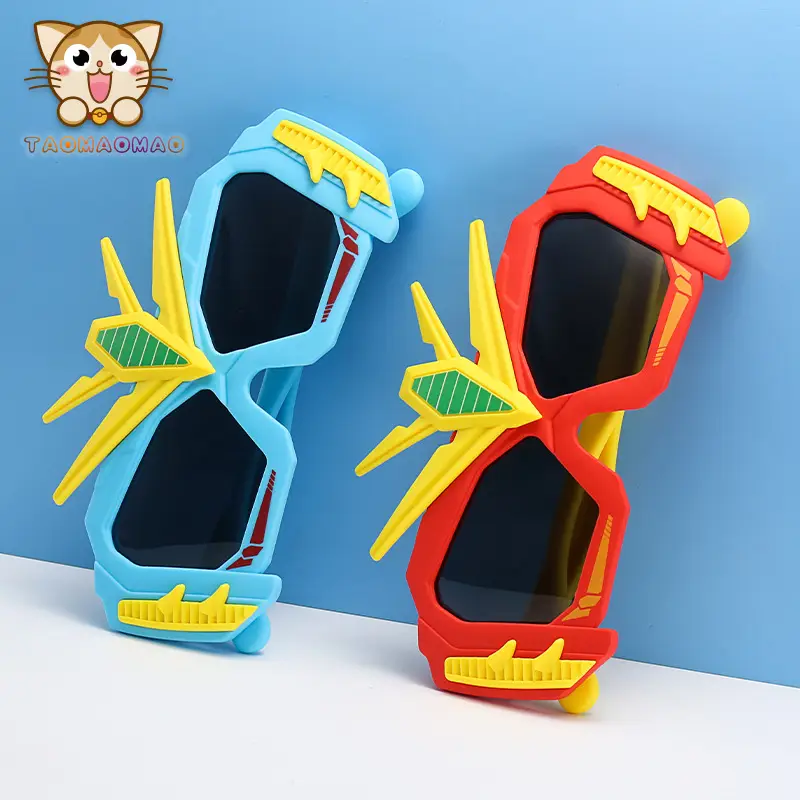 Kids Cartoon Sun Glasses Pink Bow Silicone UV Protection — feature 9