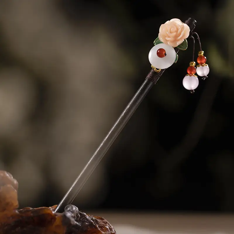 Elegant Ebony Hairpin Tassel for Women - Image 57